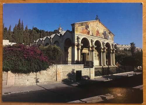 POSTCARDS x 9 POST CARDS ISRAEL CHURCHES BAHAI SHRINE HOLY SEPULCHRE GETHSEMANE ANNUNCIATION MOSQUE.