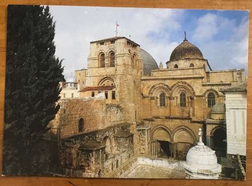POSTCARDS x 9 POST CARDS ISRAEL CHURCHES BAHAI SHRINE HOLY SEPULCHRE GETHSEMANE ANNUNCIATION MOSQUE.