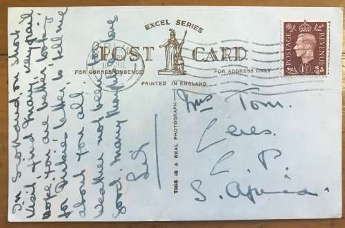 POSTCARD POST CARD STIRLING 1939 ENGLAND CAMBUSKENNETH ABBEY CASTLE BRIDGE COWAN HILL KING STREET.