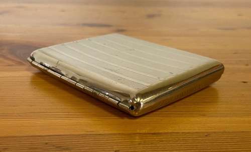 SILVER PLATED CIGARETTE CASE HOLDER SPRUNG HOLDERS CLIP CLOSURE