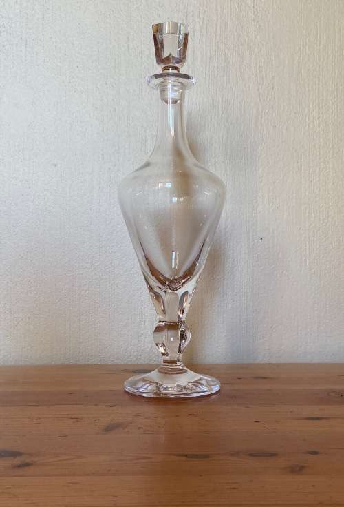 MOSER LEAD-FREE CRYSTAL DECANTER OPHELIA PATTERN Czech Republic HAND BLOWN and CUT!!