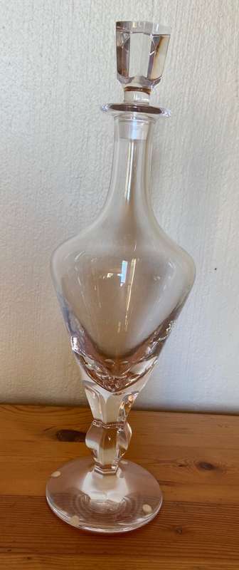 MOSER LEAD-FREE CRYSTAL DECANTER OPHELIA PATTERN Czech Republic HAND BLOWN and CUT!!