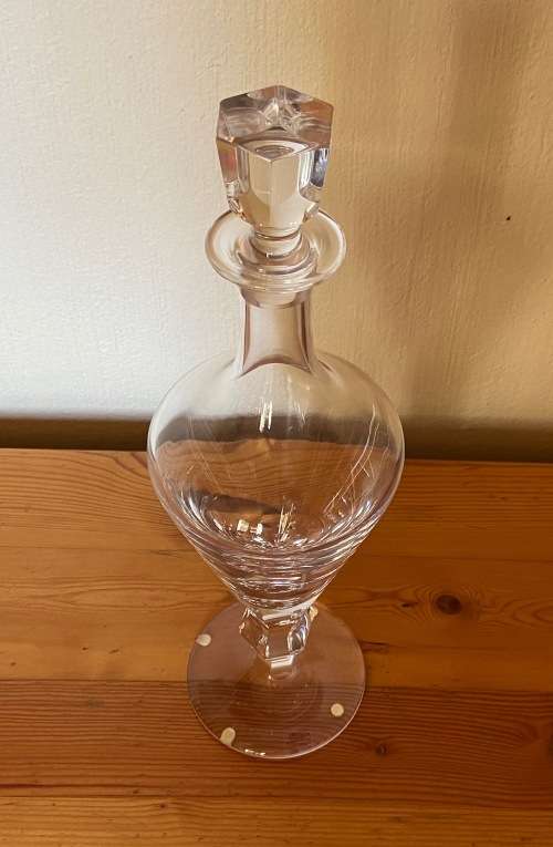 MOSER LEAD-FREE CRYSTAL DECANTER OPHELIA PATTERN Czech Republic HAND BLOWN and CUT!!