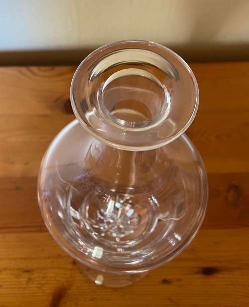 MOSER LEAD-FREE CRYSTAL DECANTER OPHELIA PATTERN Czech Republic HAND BLOWN and CUT!!