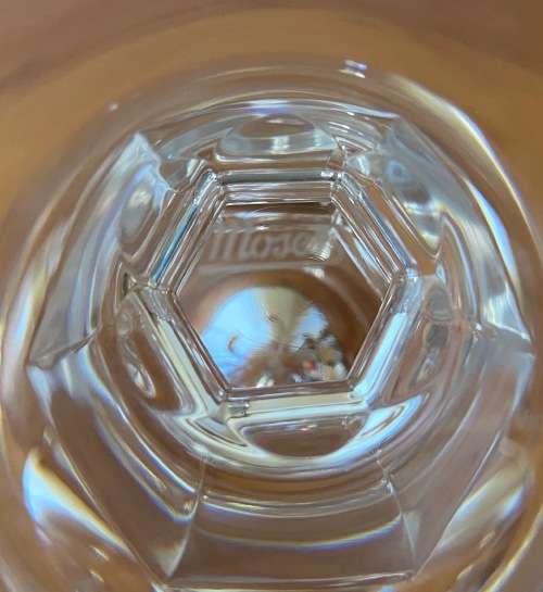 MOSER LEAD-FREE CRYSTAL DECANTER OPHELIA PATTERN Czech Republic HAND BLOWN and CUT!!