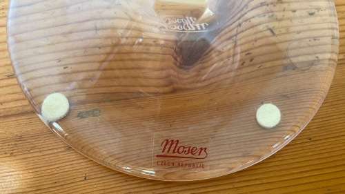 MOSER LEAD-FREE CRYSTAL DECANTER OPHELIA PATTERN Czech Republic HAND BLOWN and CUT!!