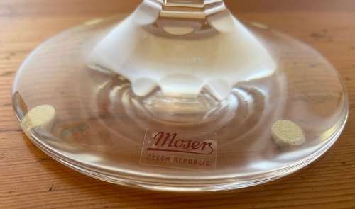 MOSER LEAD-FREE CRYSTAL DECANTER OPHELIA PATTERN Czech Republic HAND BLOWN and CUT!!