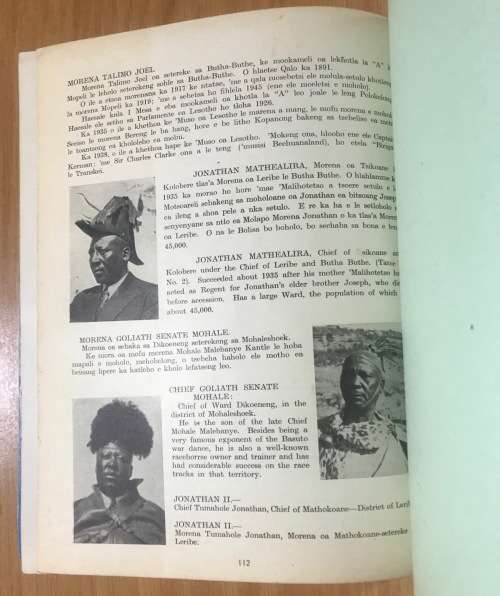 BASUTOLAND LESOTHO LIMITED FIRST EDITION 1947 ILLUSTRATED BROCHURE ENGLISH + SOTHO AMAZING HISTORY!!
