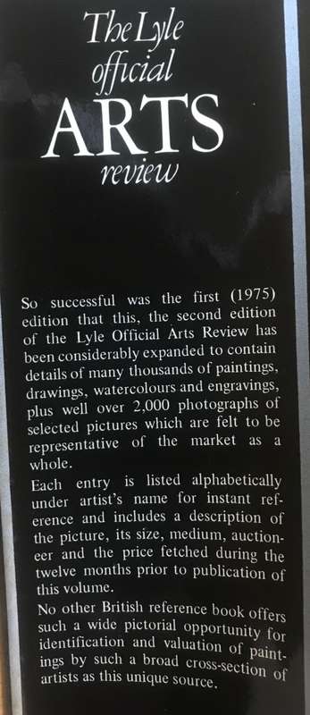 THE LYLE OFFICIAL ARTS REVIEW 1976 ARTISTS A - Z BLACK and WHITE.