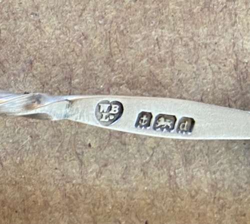 TEASPOON 925 STERLING SILVER BIRMINGHAM 1903 ENGLAND WILLIAMS Ltd. STUNNING GIFT to ENGRAVE!!! RARE!