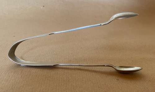SUGAR TONGS (NIPS) STERLING SILVER HALLMARKED UNKNOWN MARK EUROPEAN?