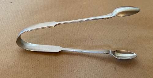 SUGAR TONGS (NIPS) STERLING SILVER HALLMARKED UNKNOWN MARK EUROPEAN?