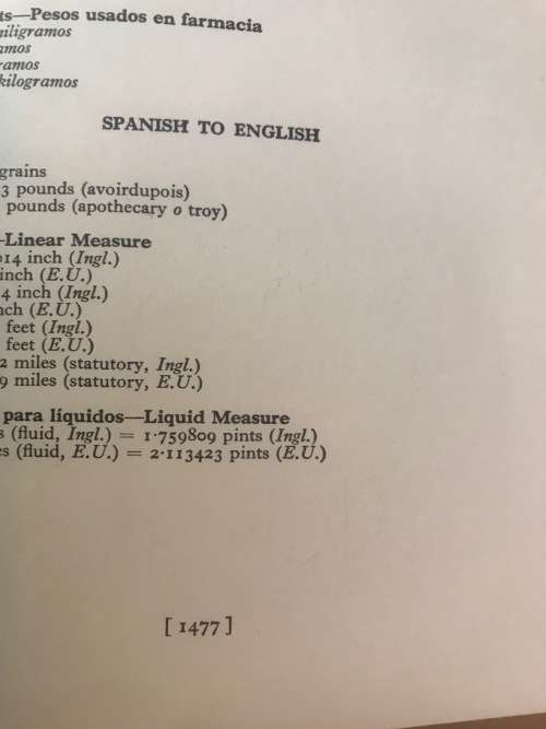 CASSELS SPANISH-ENGLISH ENGLISH-SPANISH DICTIONARY 1963 2nd EDITION SPAIN