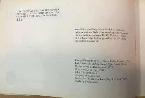 KELP COAST NORAH G. HENSHILWOOD CECIL HIGGS 1976 1st EDITION No. 425 of 1000 LIMITED COPIES DRAWINGS