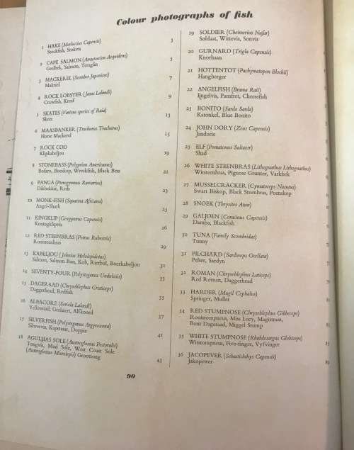 SOUTH AFRICAN FISH AND FISHING ILLUSTRATED STORY of the INDUSTRY with CARDS 1963 IRVIN & JOHNSON