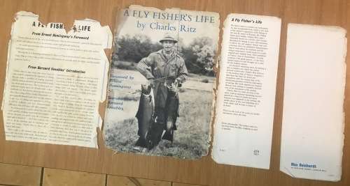 A FLY FISHER`S LIFE CHARLES RITZ 1959 ANGLING FISHING FISH ERNEST HEMINGWAY BERNARD VENABLES.
