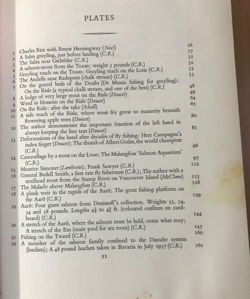 A FLY FISHER`S LIFE CHARLES RITZ 1959 ANGLING FISHING FISH ERNEST HEMINGWAY BERNARD VENABLES.