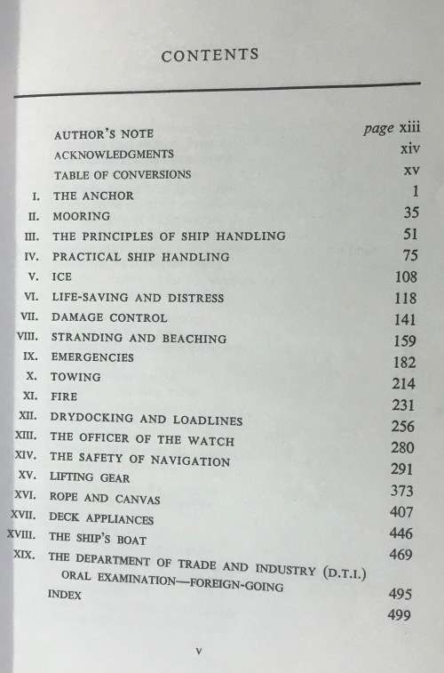 The Theory and Practice of Seamanship Graham Danton 1972 4th Edition METRIC SAILING SHIP HANDLING