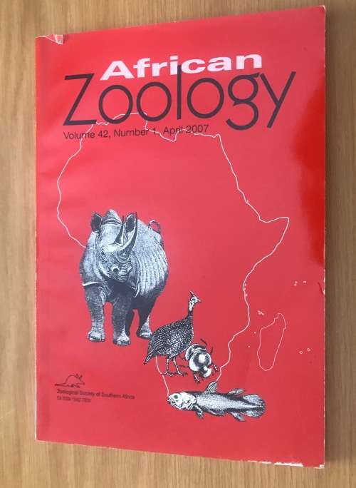 AFRICAN ZOOLOGY MAGAZINE VOLUME 42 NUMBER 1 APRIL 2007 143 Pages.