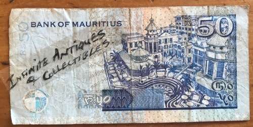 BANK OF MAURITIUS 50 RUPEES 2006 Joseph Maurice Paturau Le Caudan waterfront Port Louis AV634644.