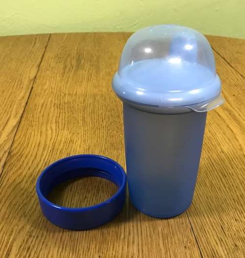 NUK LEARNER BOTTLE MUG with COVER and RIM for MUG CONVERSION USED A LITTLE VERY GOOD  CONDITION.