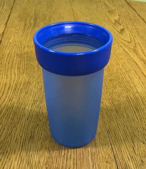 NUK LEARNER BOTTLE MUG with COVER and RIM for MUG CONVERSION USED A LITTLE VERY GOOD  CONDITION.