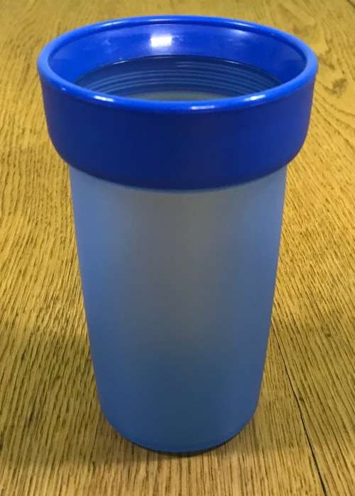 NUK LEARNER BOTTLE MUG with COVER and RIM for MUG CONVERSION USED A LITTLE VERY GOOD  CONDITION.
