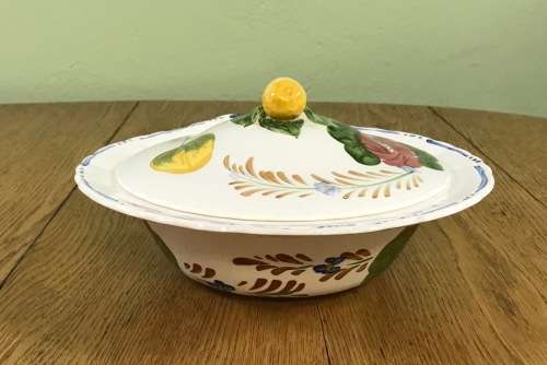 BELLE FIORE TUREEN + LID SIMPSONS POTTERIES CHANTICLEER WARE COBRIDGE ENGLAND IRONSTONE.