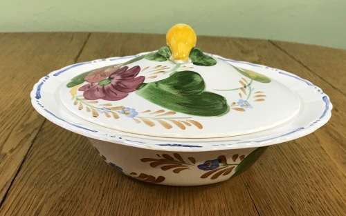 BELLE FIORE TUREEN + LID SIMPSONS POTTERIES CHANTICLEER WARE COBRIDGE ENGLAND IRONSTONE.
