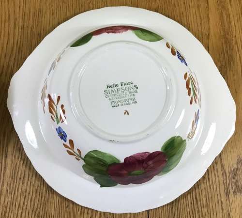 BELLE FIORE TUREEN + LID SIMPSONS POTTERIES CHANTICLEER WARE COBRIDGE ENGLAND IRONSTONE.