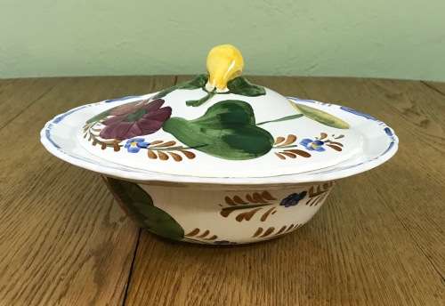 BELLE FIORE TUREEN + LID SIMPSONS POTTERIES CHANTICLEER WARE COBRIDGE ENGLAND IRONSTONE.