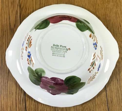 BELLE FIORE TUREEN + LID SIMPSONS POTTERIES CHANTICLEER WARE COBRIDGE ENGLAND IRONSTONE.