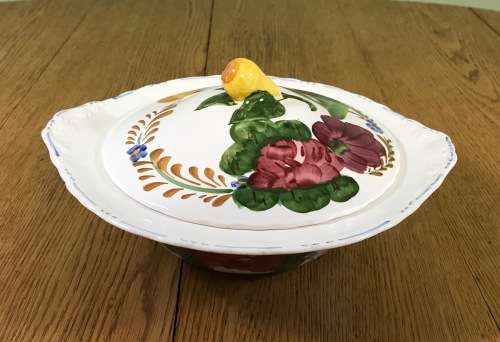 BELLE FIORE TUREEN + LID SIMPSONS POTTERIES SOLIAN WARE COBRIDGE ENGLAND 521 FLOWERS!! FLORAL!!