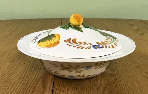 BELLE FIORE TUREEN + LID SIMPSONS POTTERIES SOLIAN WARE COBRIDGE ENGLAND 521 FLOWERS!! FLORAL!!