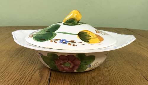 BELLE FIORE TUREEN + LID SIMPSONS POTTERIES SOLIAN WARE COBRIDGE ENGLAND 521 FLOWERS!! FLORAL!!