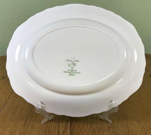 BELLE FIORE SMALL PLATTER SIMPSONS POTTERIES CHANTICLEER WARE COBRIDGE ENGLAND FLOWERS FLORAL COLOUR
