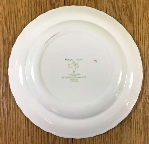 BELLE FIORE ENTREE FISH PLATE PORRIDGE SIMPSONS POTTERIES CHANTICLEER WARE COBRIDGE ENGLAND FLOWERS