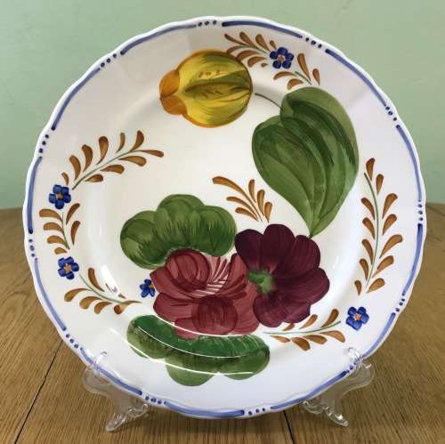 BELLE FIORE=MAIN COURSE=MEAT=DINNER PLATE=SIMPSONS POTTERY=CHANTICLEER WARE=COBRIDGE=ENGLAND=FLOWERS