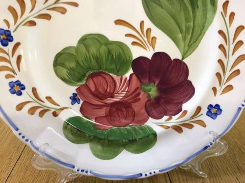 BELLE FIORE=MAIN COURSE=MEAT=DINNER PLATE=SIMPSONS POTTERY=CHANTICLEER WARE=COBRIDGE=ENGLAND=FLOWERS