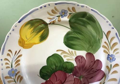 BELLE FIORE MAIN COURSE MEAT DINNER PLATE SIMPSONS POTTERY CHANTICLEER WARE COBRIDGE ENGLAND FLOWERS