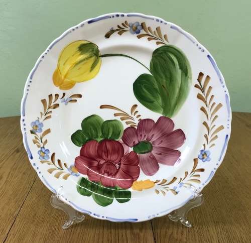 BELLE FIORE MAIN COURSE MEAT DINNER PLATE SIMPSONS POTTERY CHANTICLEER WARE COBRIDGE ENGLAND FLOWERS