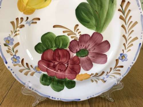 BELLE FIORE MAIN COURSE MEAT DINNER PLATE SIMPSONS POTTERY CHANTICLEER WARE COBRIDGE ENGLAND FLOWERS