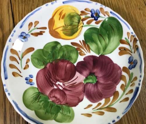 BELLE FIORE TEA SAUCER x 1 SIMPSONS POTTERIES CHANTICLEER WARE COBRIDGE ENGLAND FLOWERS IRONSTONE.