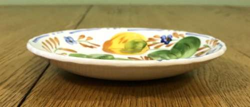 BELLE FIORE TEA SAUCER x 1 SIMPSONS POTTERIES CHANTICLEER WARE COBRIDGE ENGLAND FLOWERS IRONSTONE.