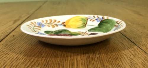 BELLE FIORE TEA SAUCER x 1 SIMPSONS POTTERIES SOLIAN WARE PATTERN 521 COBRIDGE ENGLAND FLOWER FLORAL