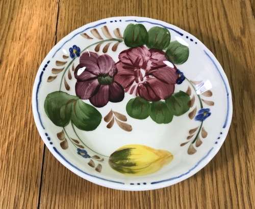 BELLE FIORI DESSERT BOWL x 1 PUDDING WOOD and SONS HAND PAINTED ENGLAND FLOWERS BELLE FIORE FLOWERS