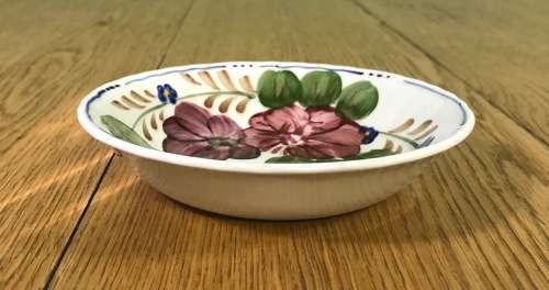 BELLE FIORI DESSERT BOWL x 1 PUDDING WOOD and SONS HAND PAINTED ENGLAND FLOWERS BELLE FIORE FLOWERS