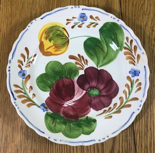 BELLE FIORE=SIDE PLATE=SIMPSONS POTTERIES=CHANTICLEER WARE=IRONSTONE=COBRIDGE=ENGLAND=FLOWERS=FLORAL