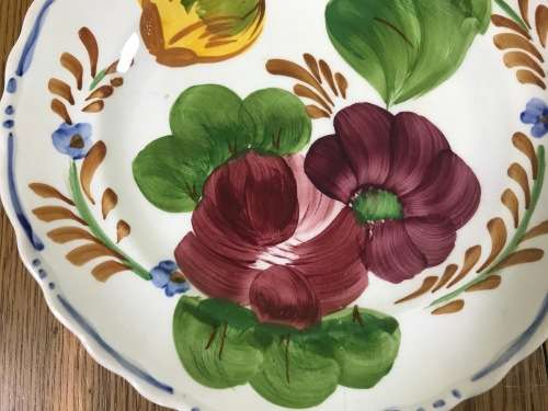BELLE FIORE=SIDE PLATE=SIMPSONS POTTERIES=CHANTICLEER WARE=IRONSTONE=COBRIDGE=ENGLAND=FLOWERS=FLORAL