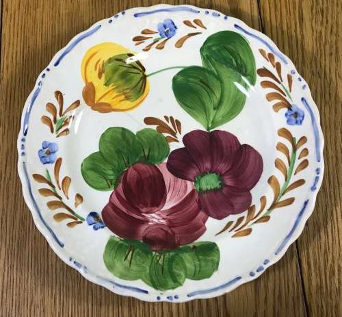 BELLE FIORE=SIDE PLATE=SIMPSONS POTTERIES=CHANTICLEER WARE=IRONSTONE=COBRIDGE=ENGLAND=FLOWERS=FLORAL